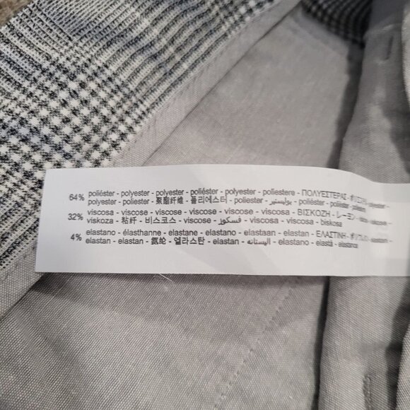 ZARA | Plaid Trousers Stretch Waist Dress Pants | Sz. XL - Picture 11 of 14